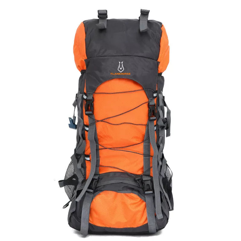 60L waterproof mountaineering backpack in various colors with anti-theft features