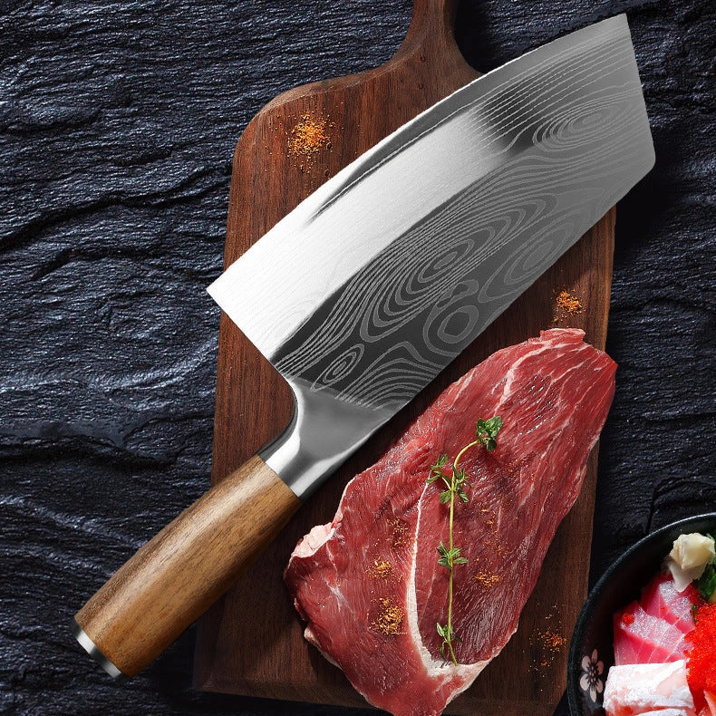 Stainless steel kitchen knife with 40cr13 steel blade, 320mm length