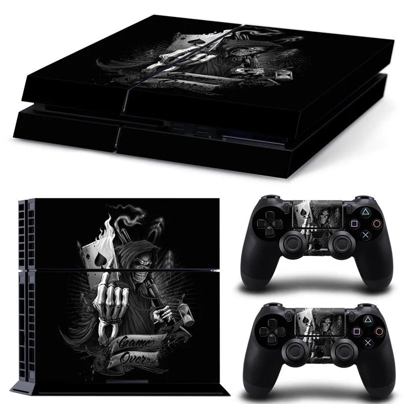 PS4 game console screen protector film on a white background showing its thin profile.