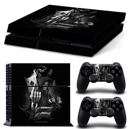 PS4 game console screen protector film on a white background showing its thin profile.