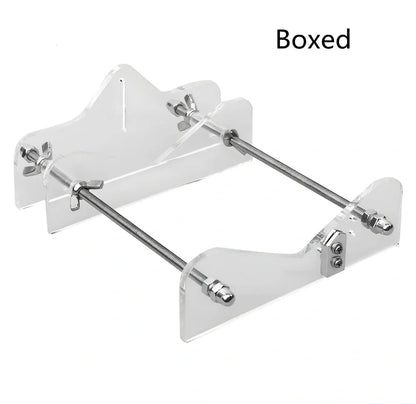 DIY glass bottle cutter tool with adjustable stand for cutting 0.5-2 inch diameter bottles to 5 inch length