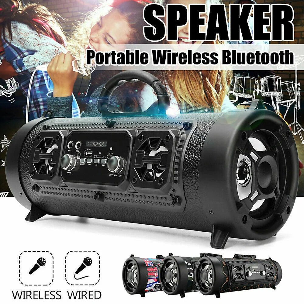 Portable Waterproof Bluetooth Speaker with national flag design