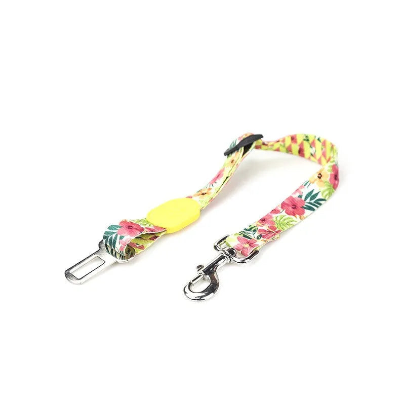Adjustable dog car seat belt for small medium large dogs, scalable pet vehicle restraint with 11 style options