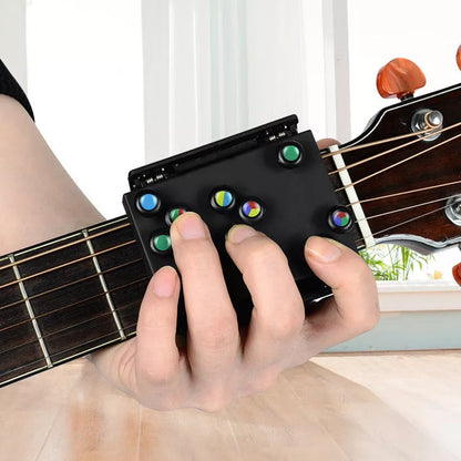 Chord Buddy Guitar Trainer with color-coded buttons for easy chord learning