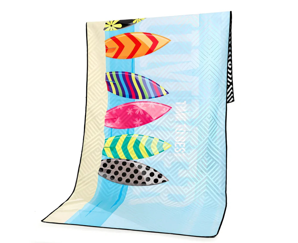 Superfine fibre beach towel in various colours, 175x75cm size, 280g lightweight for travel and outdoor sports