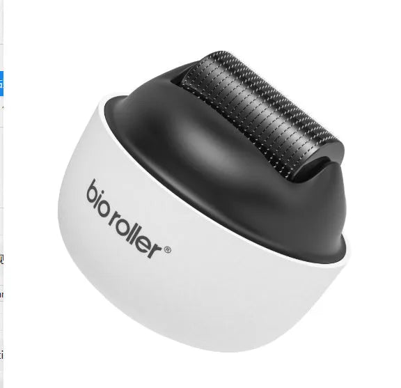 White men's portable microneedle beard roller with 0.25mm to 2.0mm specifications, 20cm x 15cm x 13cm