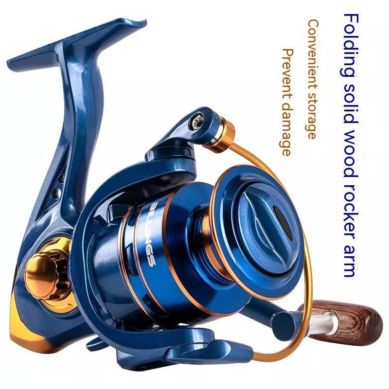 All-metal spinning fishing reel for telescopic rods, models BF1000 to BF7000