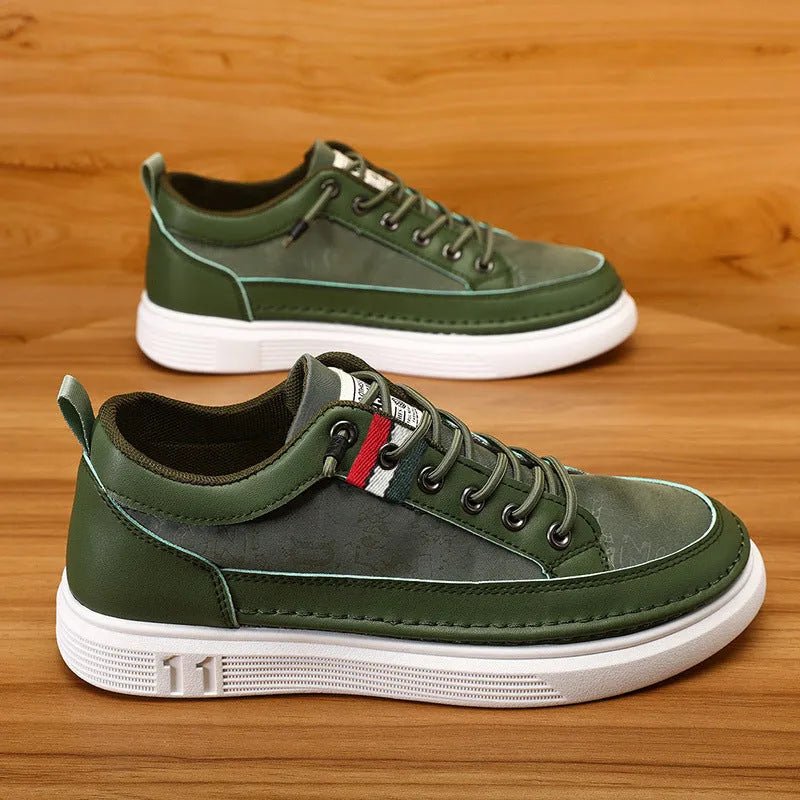 Men's grey high-top canvas sneakers with bandage dress style and rounded toe on PVC sole
