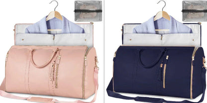 Spacious Travel Duffel Bag - Versatile Women's Handbag with Folding Suit Compartment in Multiple Color Options