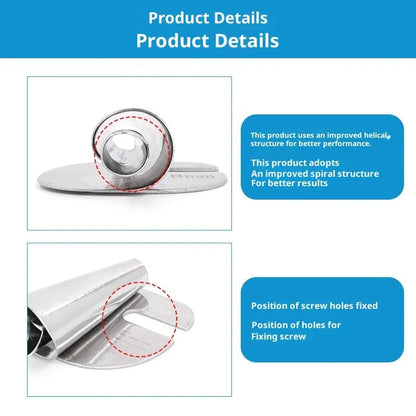 Spiral edge folder sewing hemmer with towel tube sizes from 3MM to 10MM, shown as single or set of eight