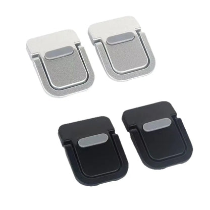 Portable plastic laptop stand with two cooling fans and cooling fin, black or silver
