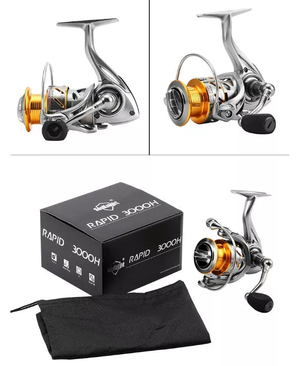 Sea Knight Luya Fishing Reel Full Metal with corrosion-resistant bearings and lightweight aluminum coil