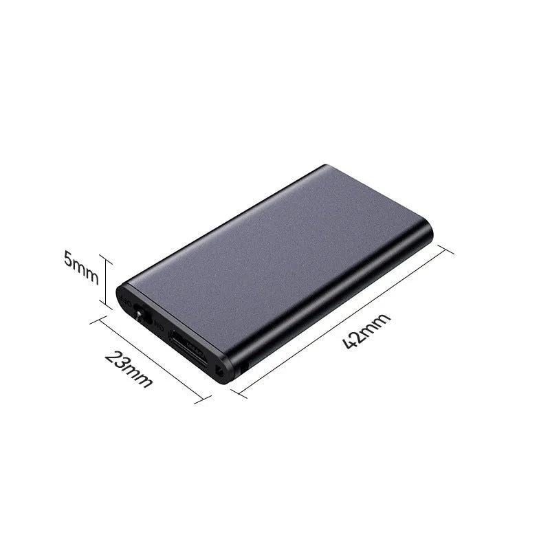 Aluminum alloy voice control recording pen with encryption and HD noise reduction