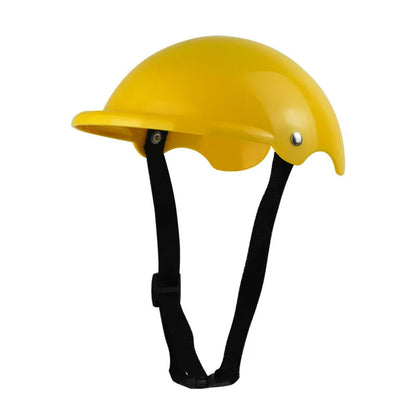 Small S size plastic pet motorcycle helmet for dogs in four colour options