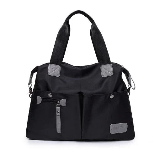 Versatile ladies handbag in various colors with multiple carry options, including handbag, shoulder bag, and crossbody styles, featuring durable construction and organizational pockets.