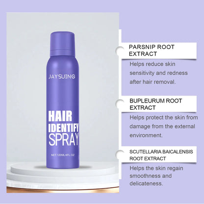 120ml bottle of portable non irritating hair removal spray with plant extracts