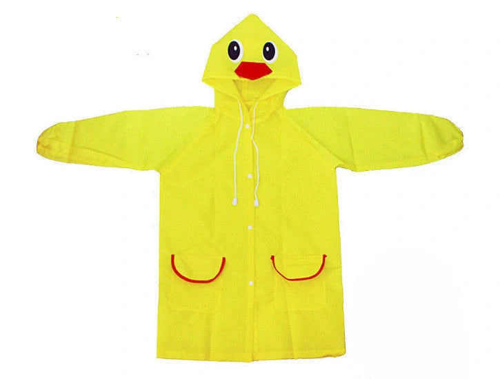 Funny Kids Raincoat in vibrant colors for school and play