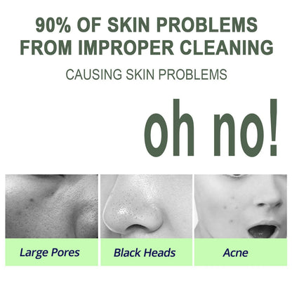 Green tea cleansing firming ice skin mask in 30ml and 100ml sizes with 24-month shelf life