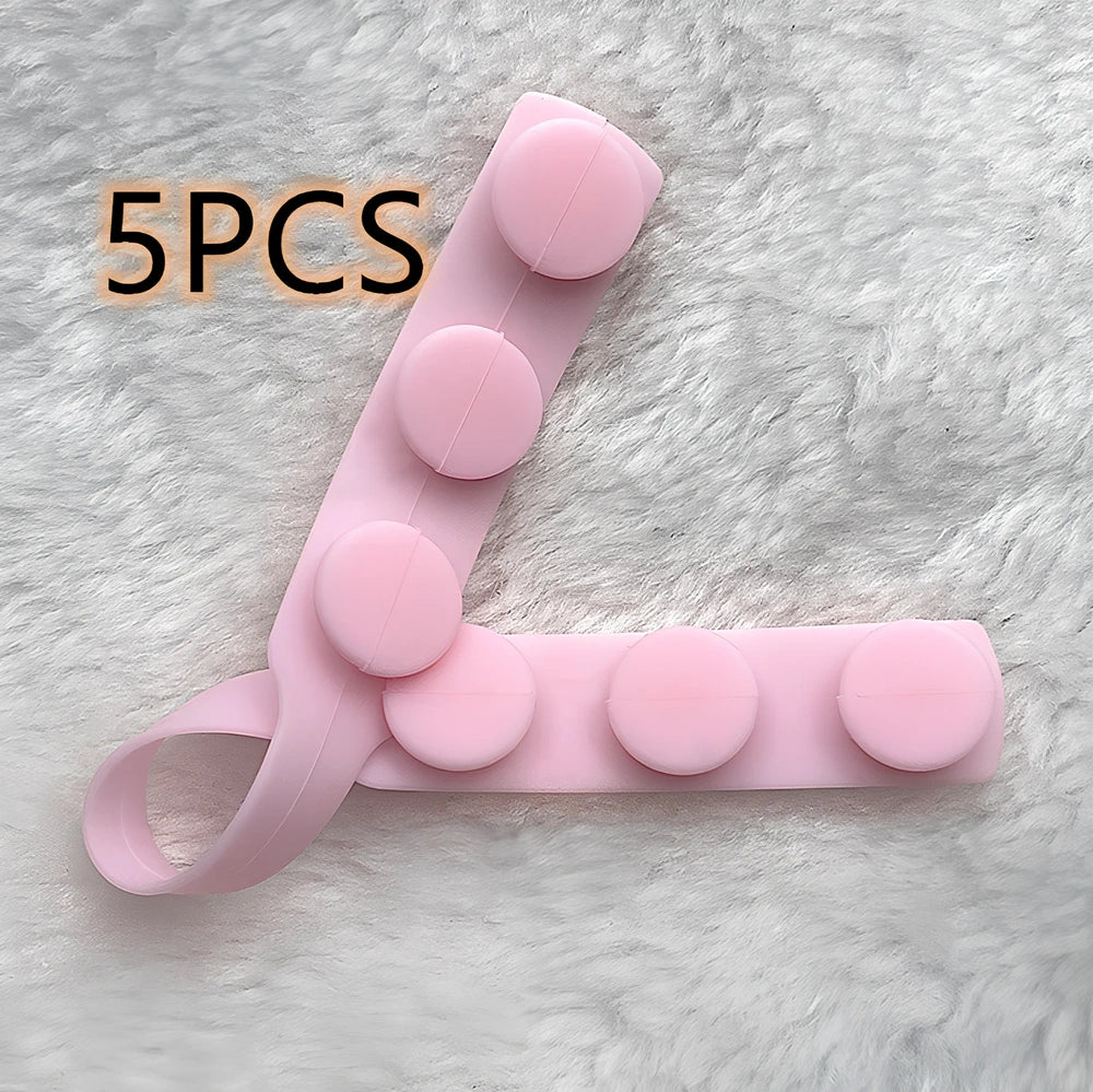 Silicone mask extension strap showing 1.5cm width and colour options including transparent