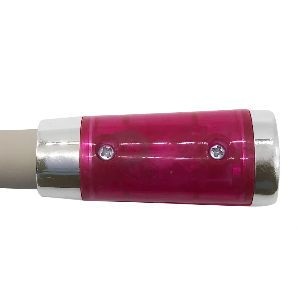 Flexible neck book light with U-shaped design showing adjustable LED reading lamp in use