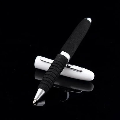 EVA Metal Cap Mini Ballpoint Pen with metal body, 112mm length, and 1.0mm tip in various refill colours