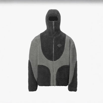 Stylish and Cozy Men's Hooded Patchwork Jacket in Various Colors and Sizes