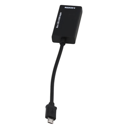Black HD to HDMI adapter cable for connecting handheld devices to displays