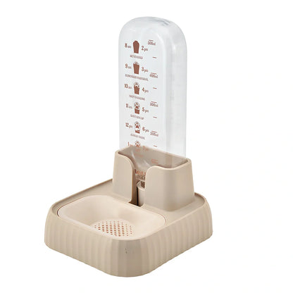 Green pet water fountain with circulating water flow and filtration system for cats and dogs