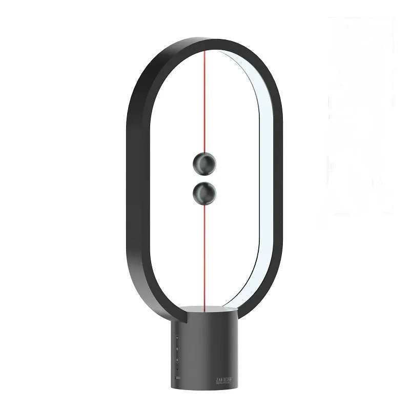 Mini smart magnetic switch USB LED table lamp with floating switch, plastic shade, 55x140x250mm