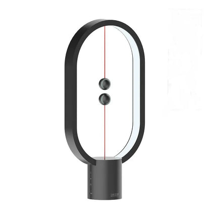 Mini smart magnetic switch USB LED table lamp with floating switch, plastic shade, 55x140x250mm