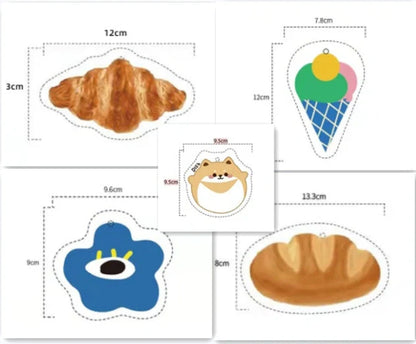 Bamboo fiber dish towel with cartoon patterns for kitchen cleaning