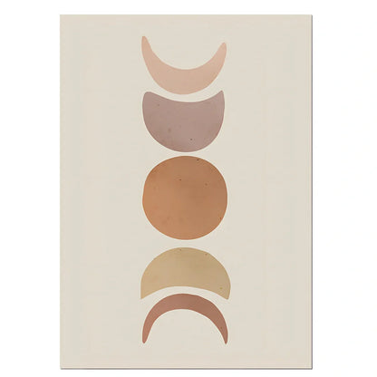 Pink abstract Nordic canvas painting in 30x40cm size with aluminium alloy frame, micro-jet printed for living room display