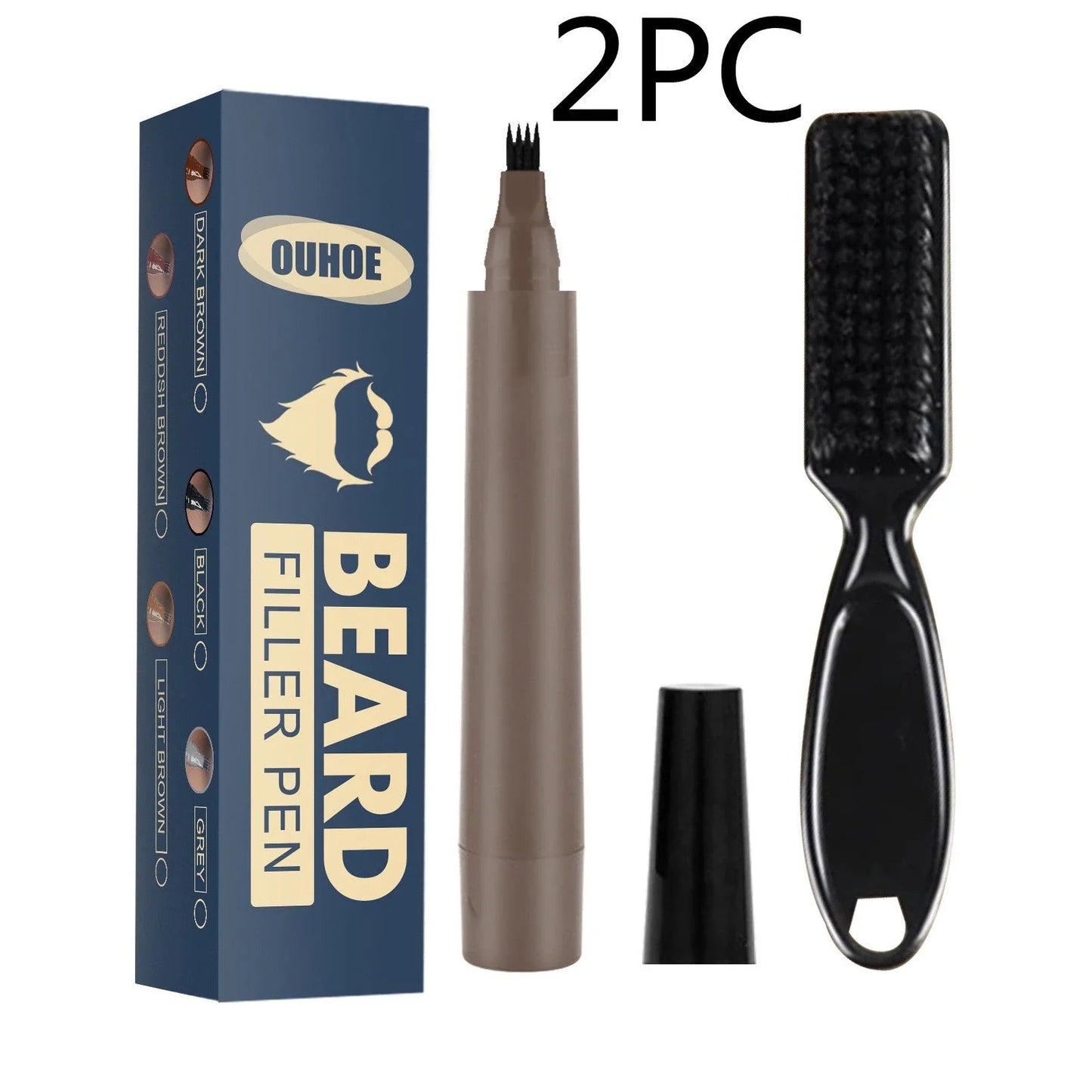 Premium beard pencil for flawless facial hair styling and filling in patchy, thin beards