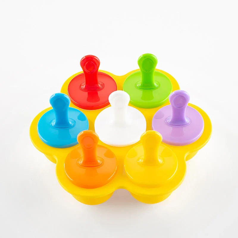 Silicone popsicle mold for making homemade ice cream and frozen treats in various colors