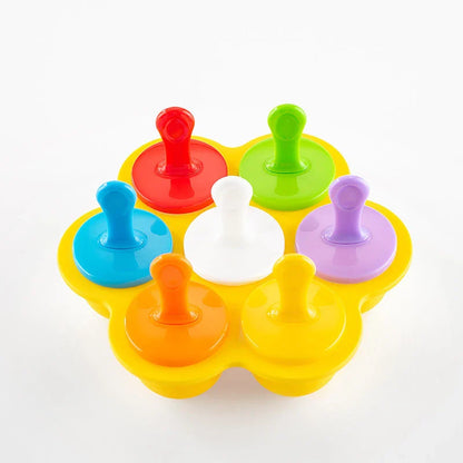 Silicone popsicle mold for making homemade ice cream and frozen treats in various colors