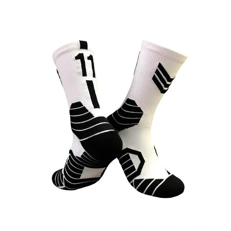 Premium basketball socks with moisture-wicking technology and supportive fit for enhanced sports performance