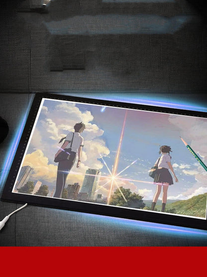 A4 USB Copying Translucent Drawing Board with adjustable brightness for artists
