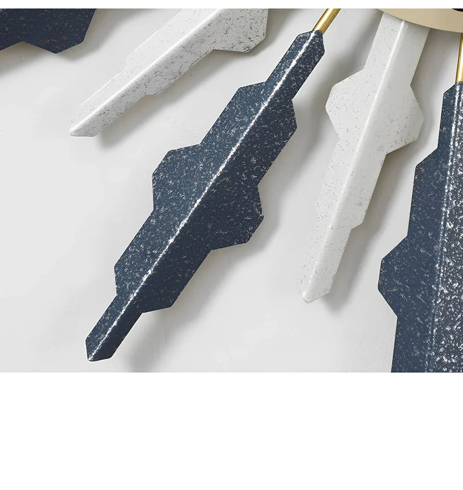 Metal wall clock with pointer and number display showing battery-powered seconds-sweeping movement