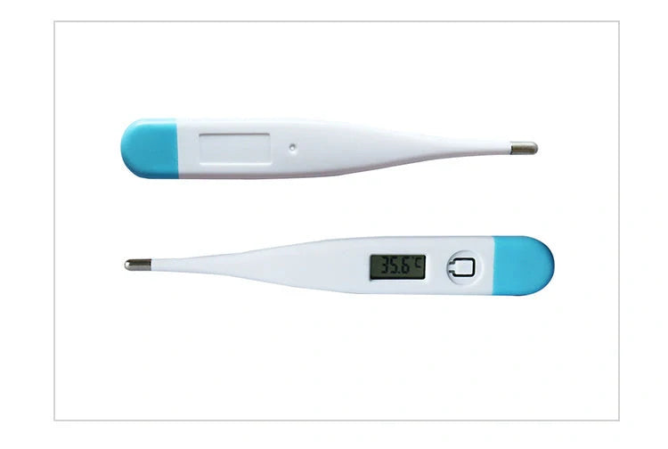 Electronic thermometer with soft head for comfortable and accurate temperature reading