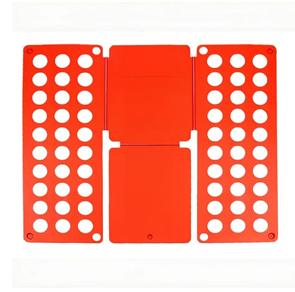 Adjustable clothes folding board showing 40x48cm and 68x57cm sizes with PP+PE construction