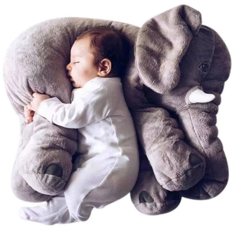 Elephant Doll Pillow Baby Comfort Sleep With Short Plush 60cm And 40cm Sizes Grey Blue Pink Yellow Purple CE Certified PP Cotton Filling Machine Washable Dual Use Blanket Option