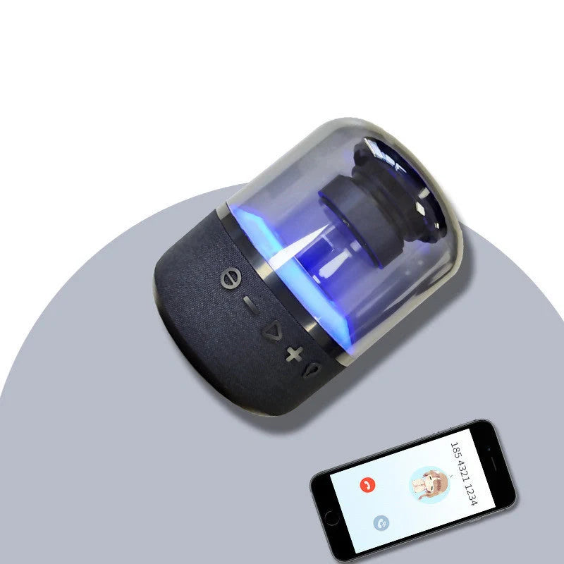 Four-Color Light Touch Wireless Bluetooth Speaker with 360-degree sound technology