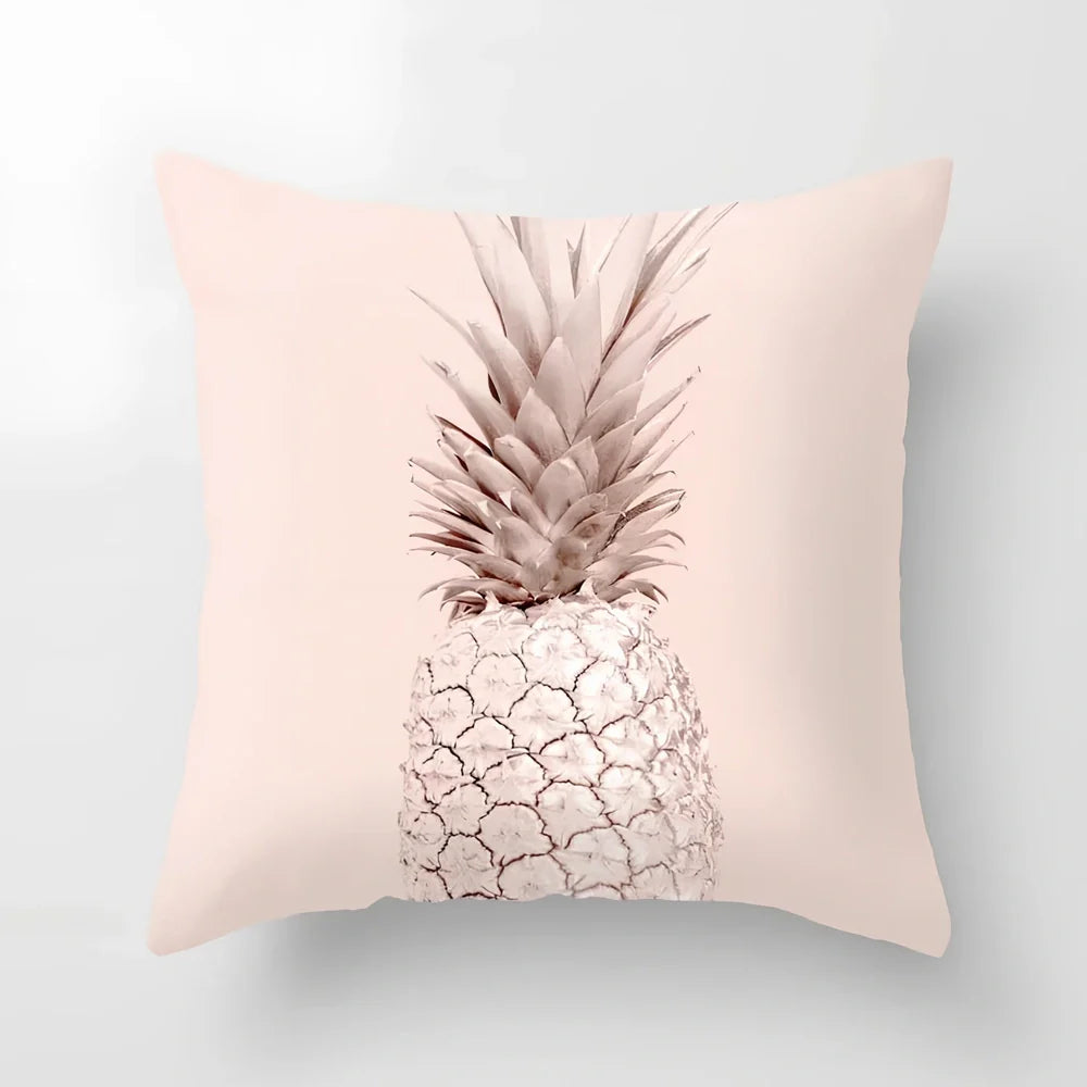 45x45cm pink sofa cushion cover with peach skin fabric texture