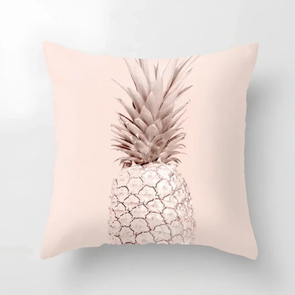 45x45cm pink sofa cushion cover with peach skin fabric texture