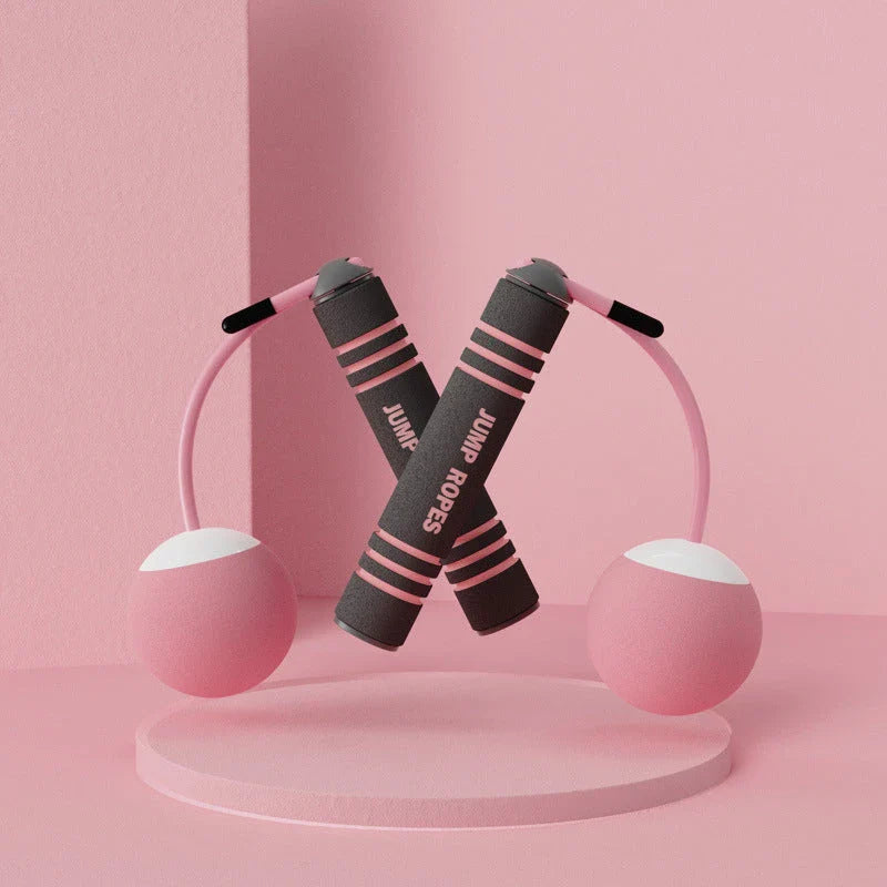 Adjustable jump rope with various color and style options, made with durable materials for an effective workout and weight loss.