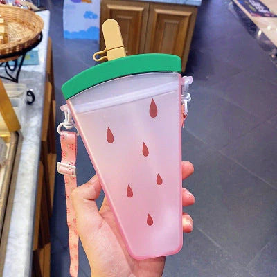 Kids' anti-drop beverage kettle with cartoon design, 320ml capacity