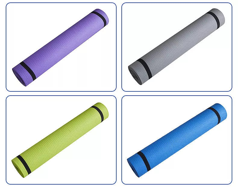 Moisture-proof thickened EVA yoga mat in various colors and thicknesses