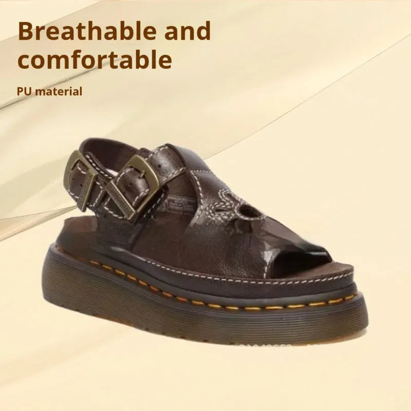 Men's black embroidered flower beach sandals with flat heel design on size chart