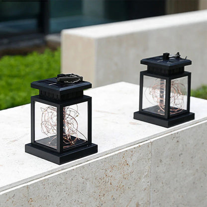 Solar Star Light garden decoration with 30 LED beads in outdoor setting