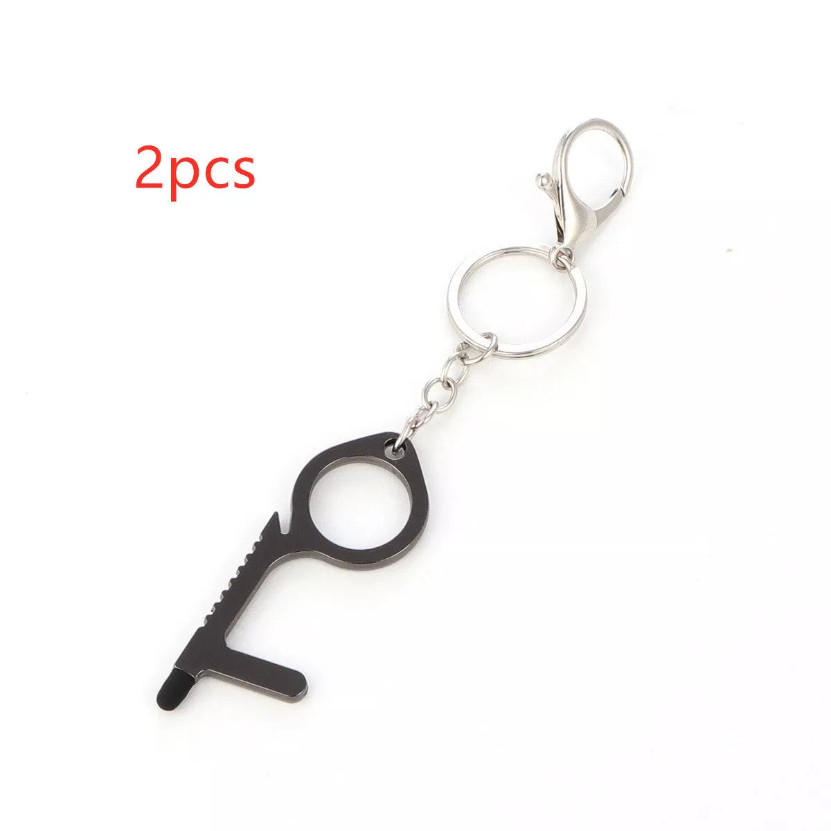 Alloy protective door opener keychain in various colors